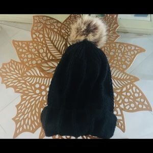 Black winter hat